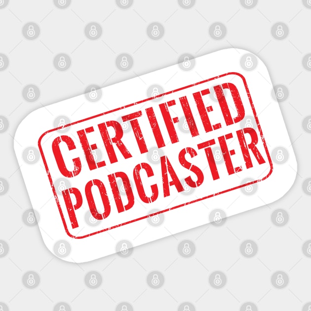 Certified podcaster Sticker by wondrous
